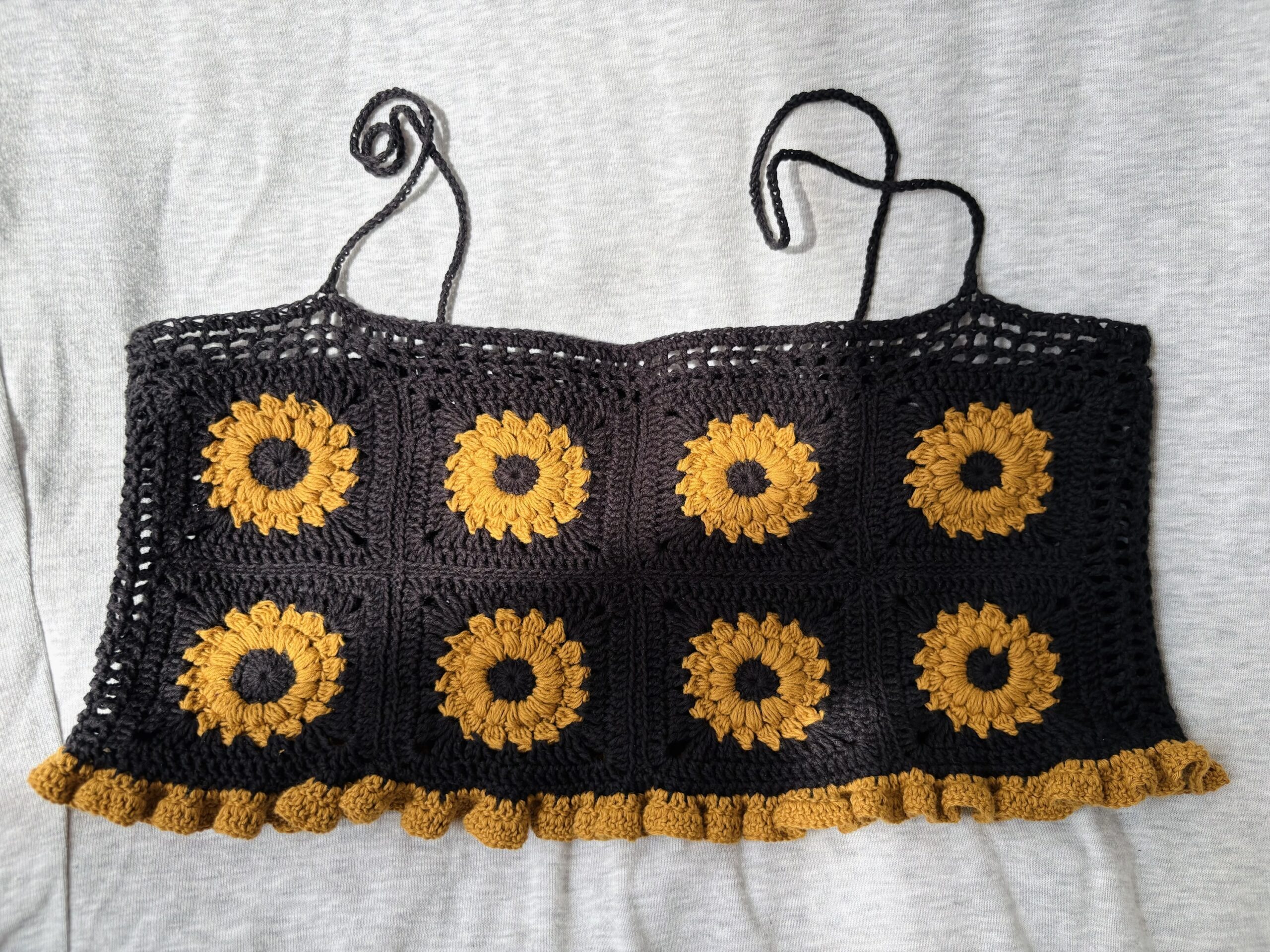 Top Crosetat “sunflower” - imagine 4